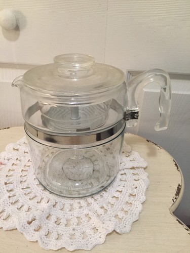Vtg pyrex coffee percolator - pyrex,
