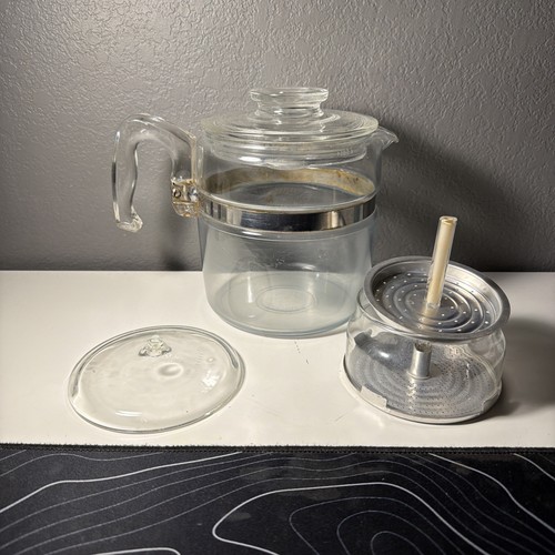 Vintage pyrex cup coffee - coffee, pot